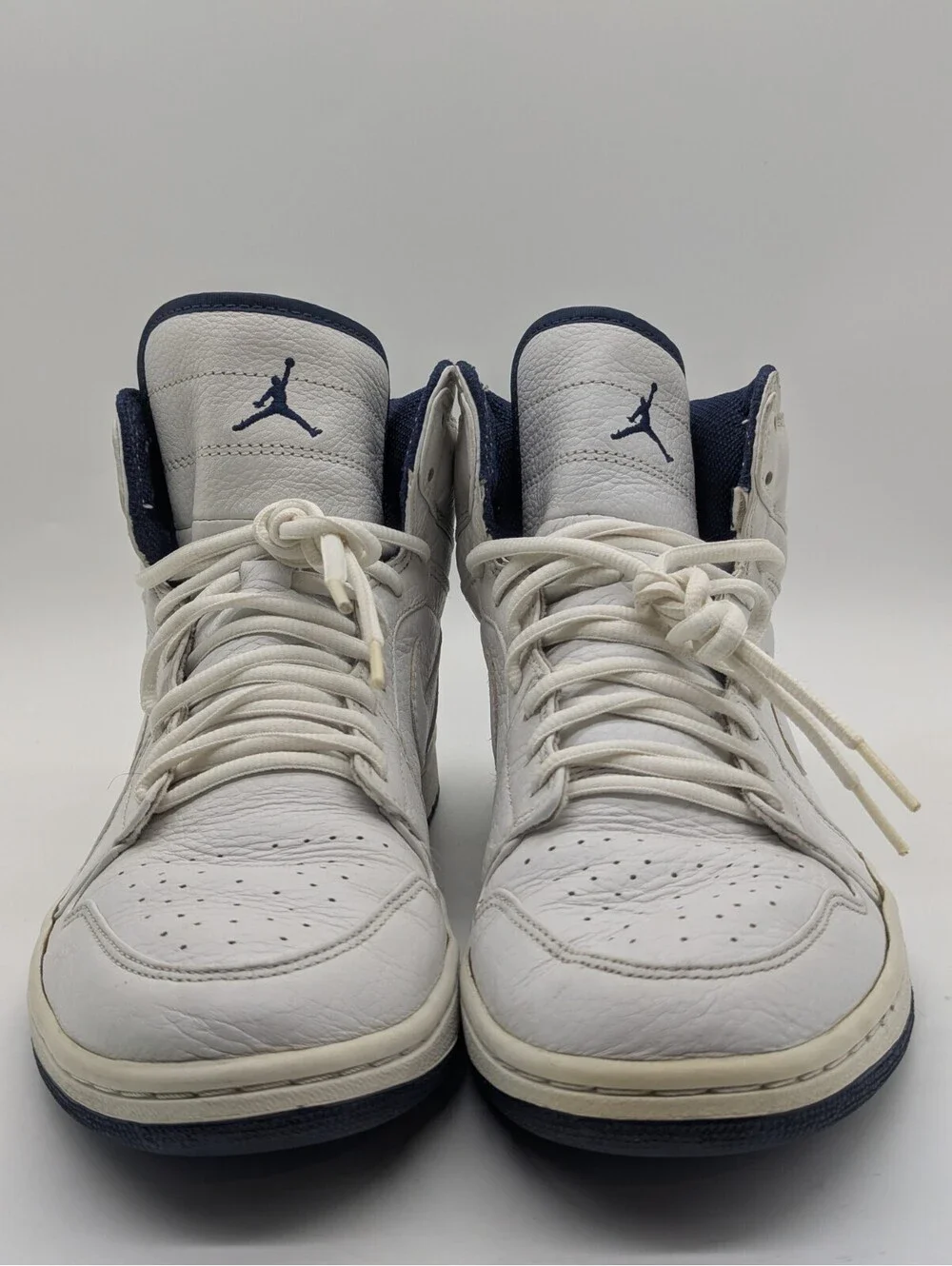 Mens Size 11 Air Jordan 1 Retro CO.JP 2001 White Navy 136060-111 Nike Shoes #116